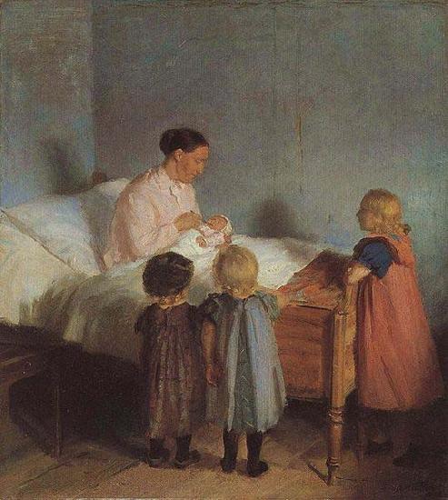 Anna Ancher Little Brother Germany oil painting art